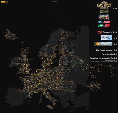 euro truck simulator 2 map project